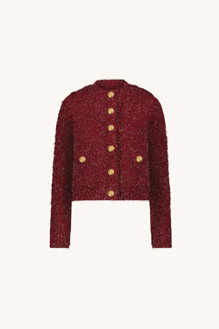Joana Knit Cardigan - Merlot