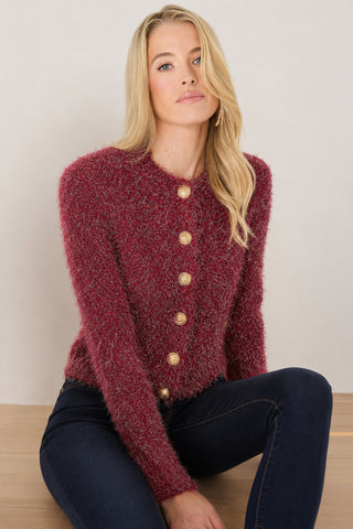 Joana Knit Cardigan - Merlot