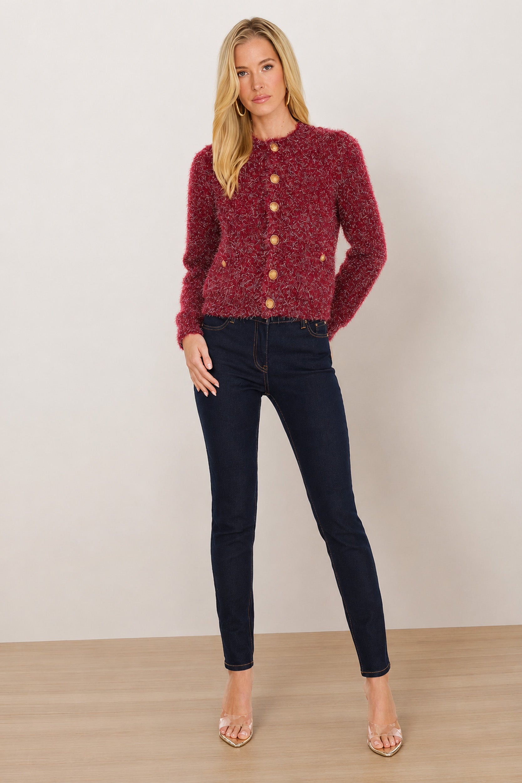 Merlot Knit Cardigan for Women | The Noli Shop