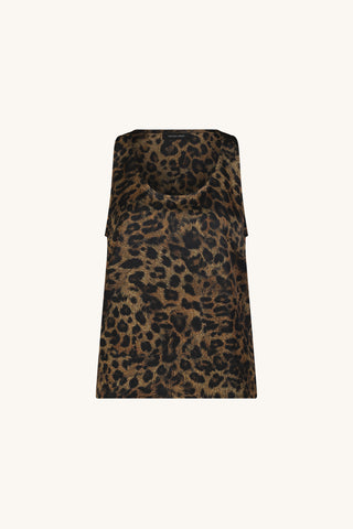 Kay Silk Top - Leopard