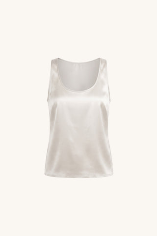 Kay Silk Top - Pearl