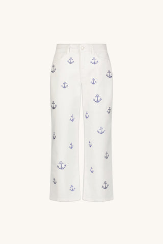 Kelsey Cropped Jean - Crystal Anchors