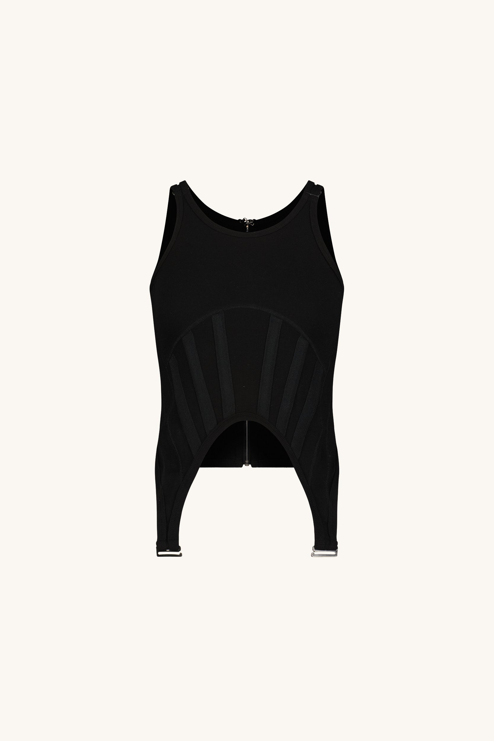 Kiara Garter Tank - Black | Corset Tank | Noli – The Noli Shop