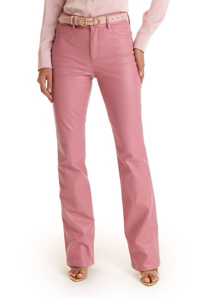 Aria Coated Flare Jean - Paradise Pink – The Noli Shop
