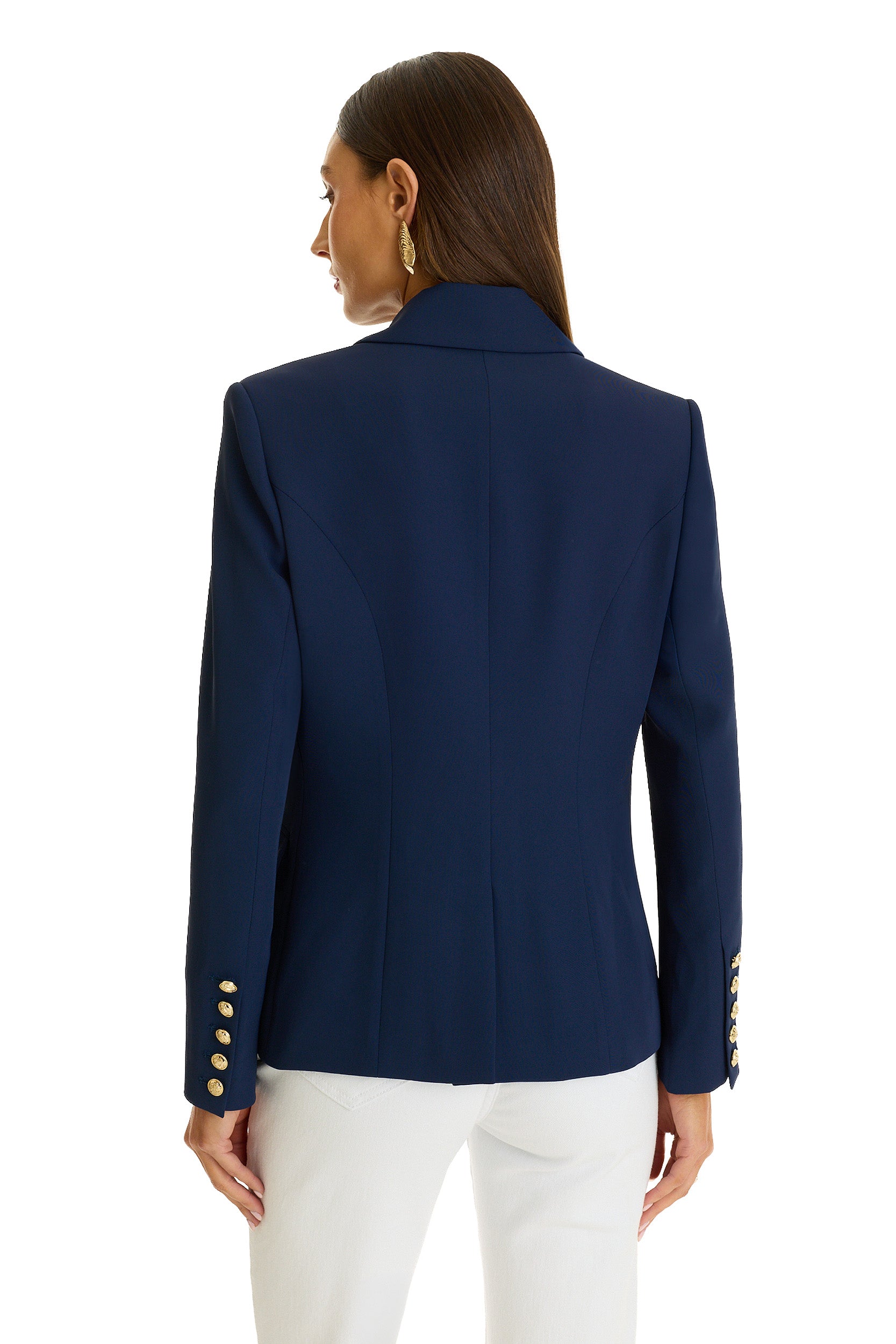 The Noli Shop Women's Sasha Double Breasted Blazer - Navy The Noli Shop Women's Sasha Double Breasted Blazer - Navy