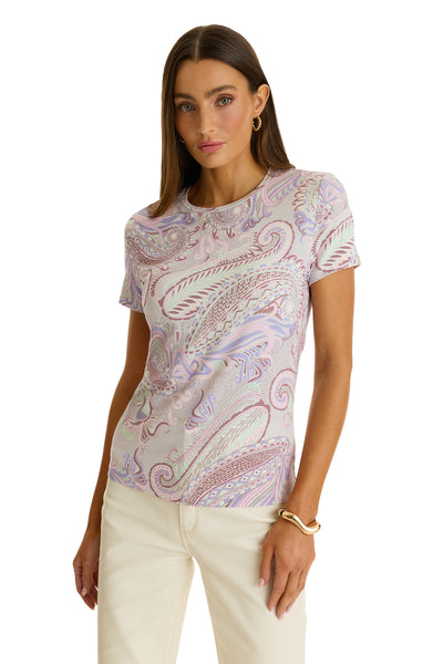 Pastel Paisley Ultra-Soft T-Shirt for Women | The Noli Shop