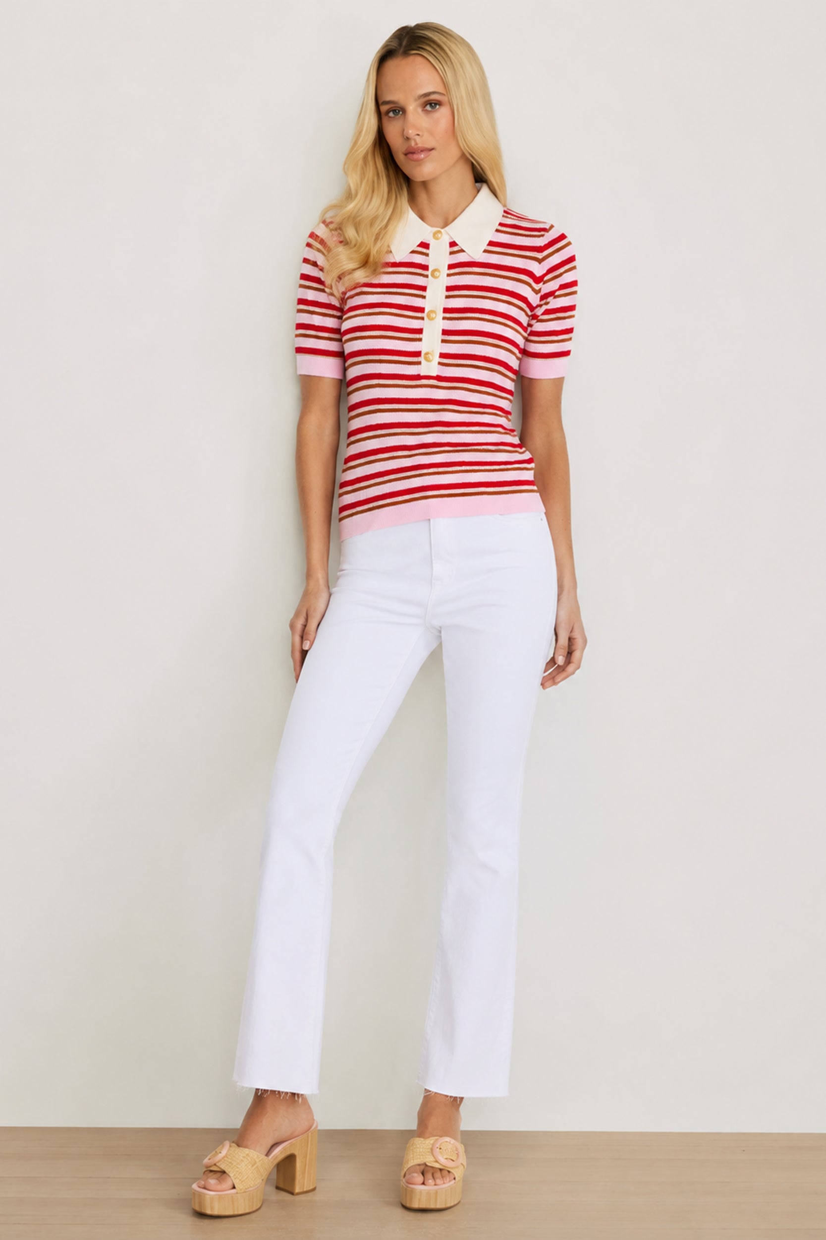 Leya Polo Shirt - Summer Multi | The Noli Shop