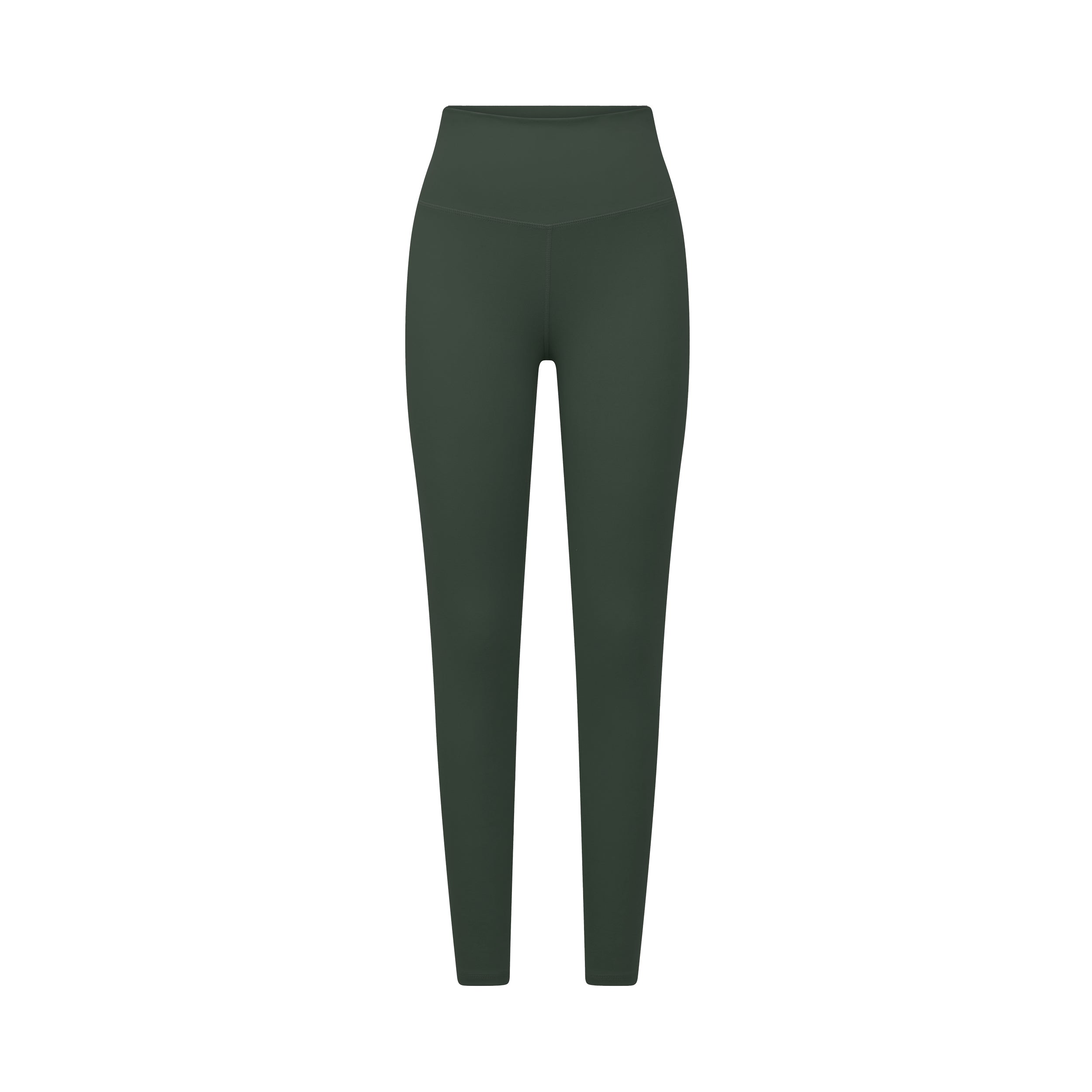 Product shot of sculpting and flattering green legging
