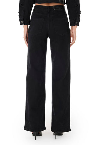 Kaia Pearl High Rise Jean - Black