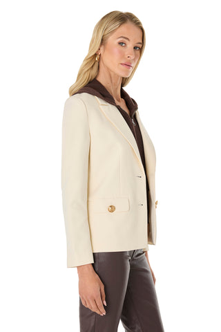 Kara Dickey Blazer - Pearl/Espresso
