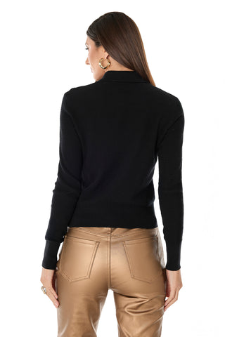 Darla Rose Polo Shirt - Black