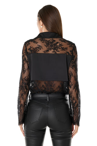 Vienna Lace Blouse - Black