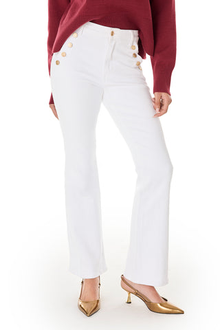 Allegra Bootcut Jean - White