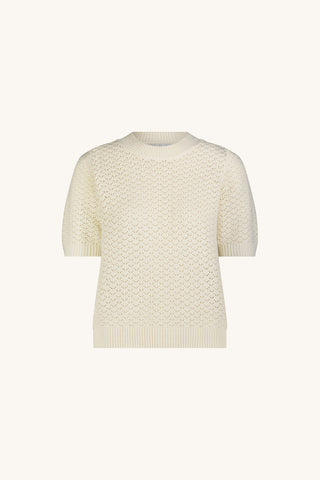 Marian Knit Top - Pearl
