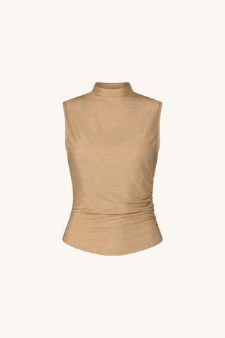 Mia Shimmer Tank - Champagne