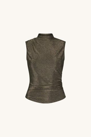 Mia Shimmer Tank - Gold