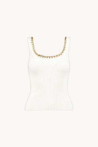 Millie Knit Tank - Pearl