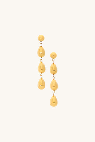 Modern Droplet Earrings - Gold