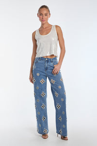 Sophia Sequin Tank - Pearl