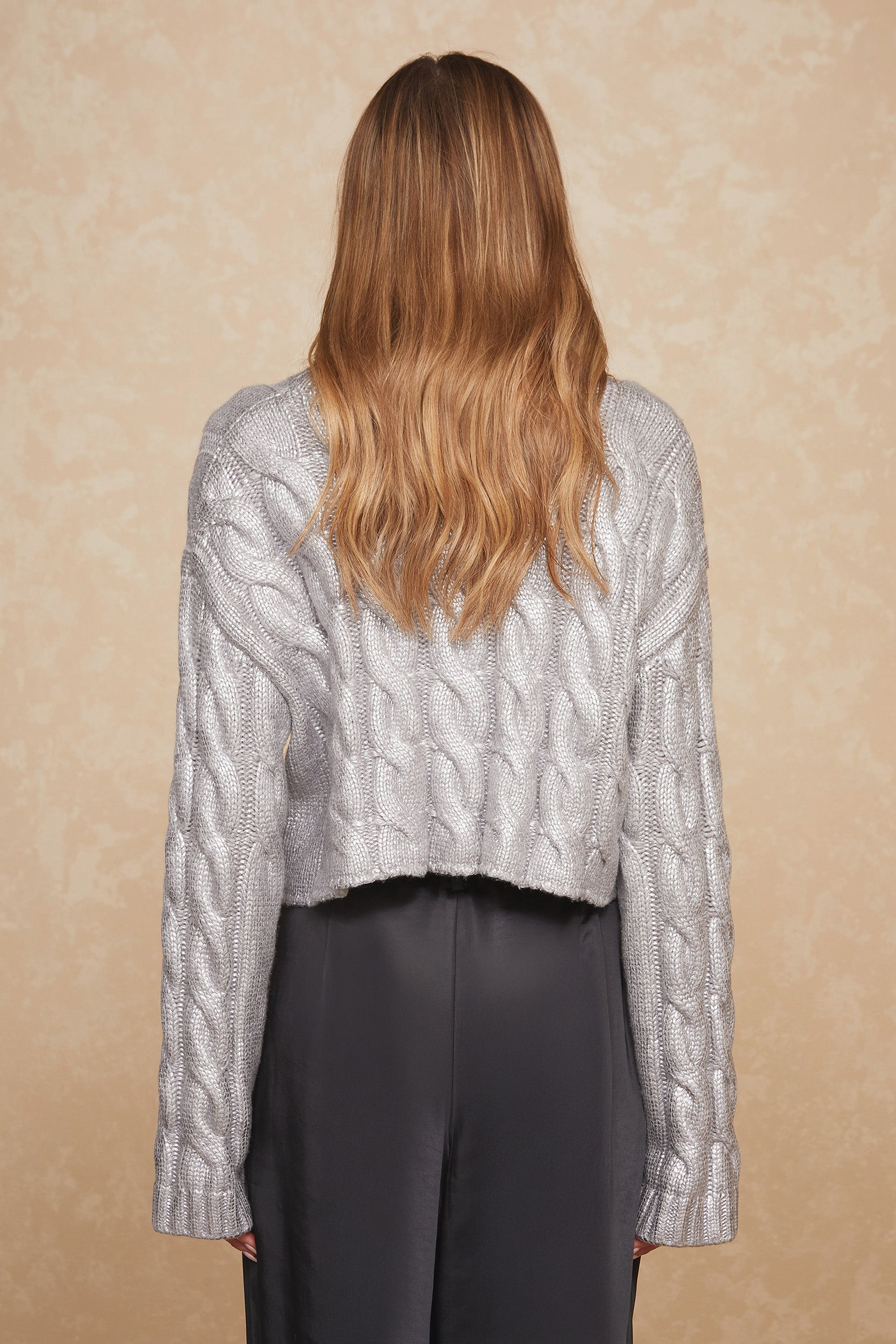 Silver metallic sweater new arrivals