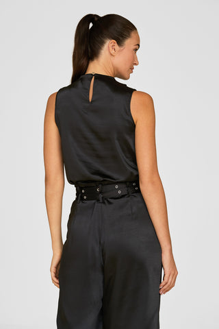 Mara Silk Top - Black
