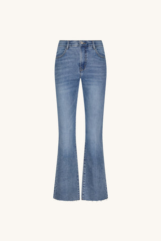 Nicolette Cropped Jean - Medium Blue