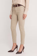Nina Cropped Skinny Jean - Oatmeal