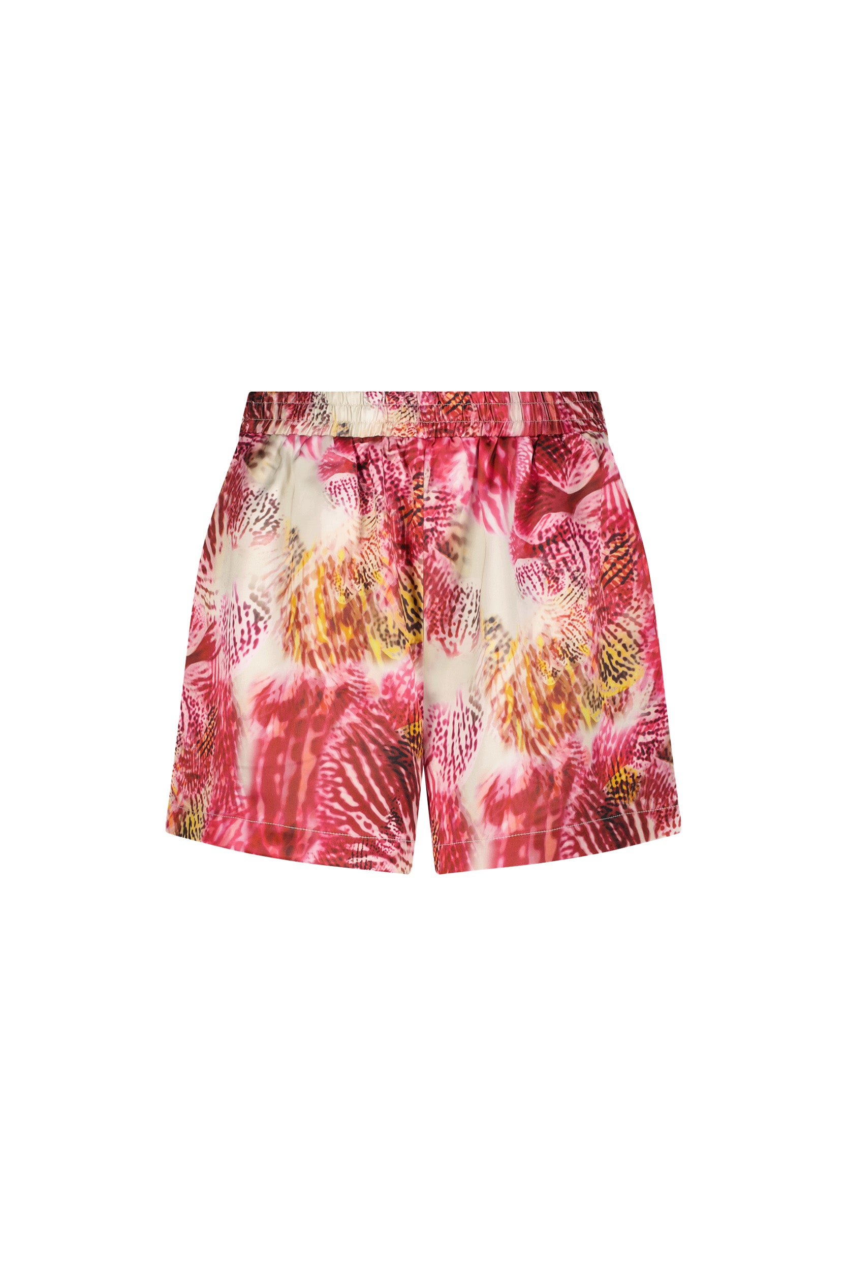 Bright Orchid Silk Shorts for Women | The Noli Shop