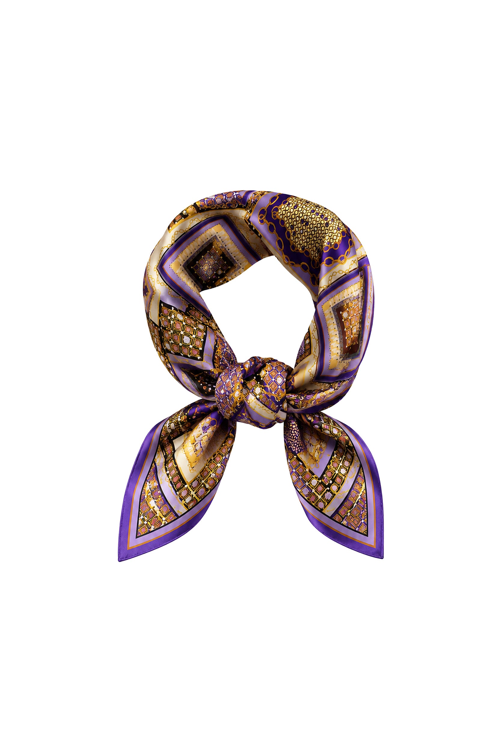 Printed Satin Scarf - Riviera Chain – The Noli Shop