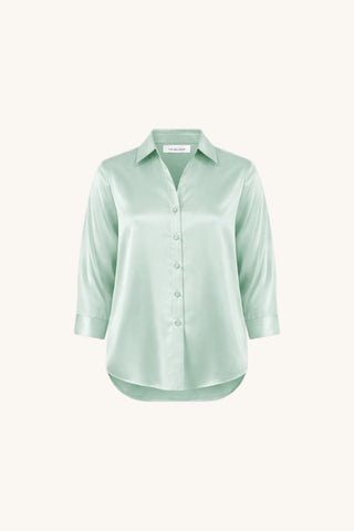 Sara Silk Blouse - Mint