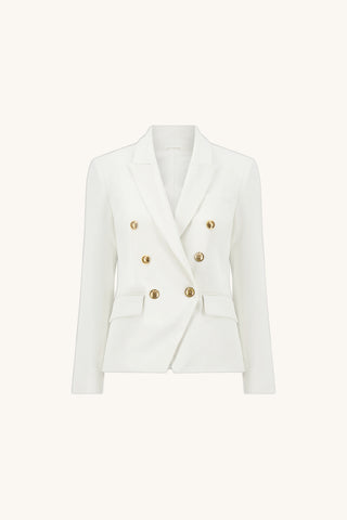 Sasha Double Breasted Blazer - White