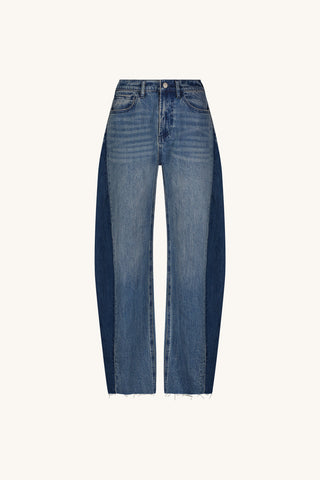 Selena Barrel Jean - Medium Blue