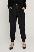 Adrienne Satin Cargo Pant in Black, The Noli Shop