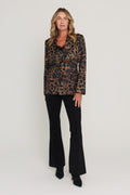 Cheryl Single Breasted Blazer in Leopard, additional view, The Noli Shop