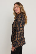 Cheryl Single Breasted Blazer in Leopard, additional view, The Noli Shop