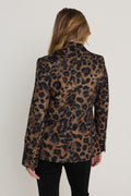 Cheryl Single Breasted Blazer in Leopard, additional view, The Noli Shop