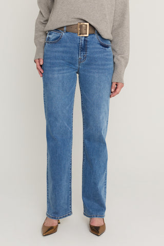 Marilyn Straight-Leg Jean - Medium Blue
