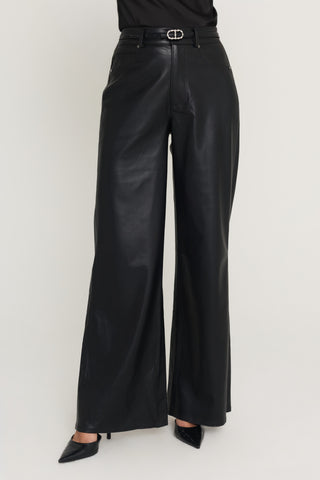 Daphne Leather Pant in Black, The Noli Shop