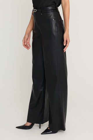 Daphne Leather Pant in Black, additional view, The Noli Shop