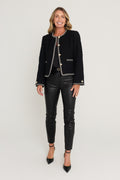 Elaine Coated Skinny Jean in Black, additional view, The Noli Shop