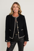 Joane Tweed Jacket in Black, The Noli Shop