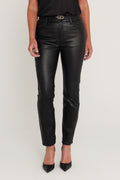 Elaine Coated Skinny Jean in Black, The Noli Shop