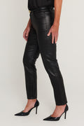 Elaine Coated Skinny Jean in Black, additional view, The Noli Shop