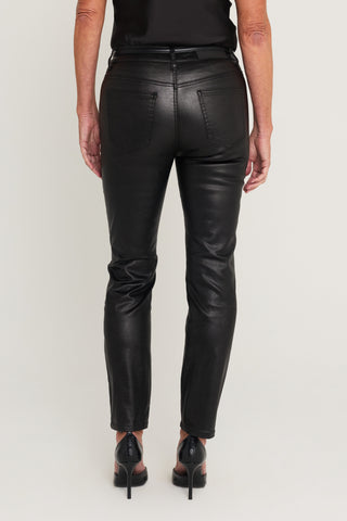 Elaine Coated Skinny Jean in Black, additional view, The Noli Shop