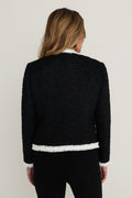 Julia Tweed Jacket - Black/White