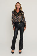 Brooke Silk Blouse in Leopard, additional view, The Noli Shop