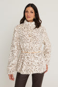 Antonia Belted Fur Jacket - Lynx