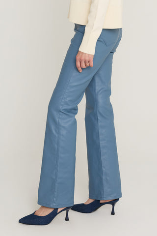 Aria Coated Flare Jean in Coastal Blue, additional view, The Noli Shop