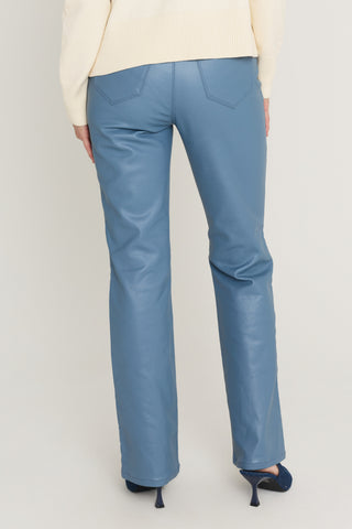Aria Coated Flare Jean in Coastal Blue, additional view, The Noli Shop