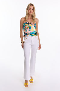 Allegra Bootcut Jean - White ( Preorder )